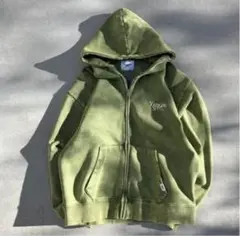 YOUNGER SONG オリーブグリーン ジップパーカー