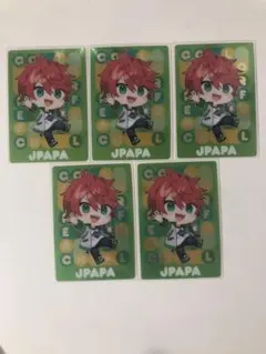 カラフルピーチ じゃぱぱ ウエハース デフォ 5枚セット