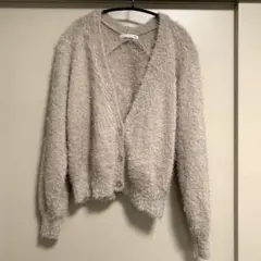 E hyphen world gallery シャギーニット カーディガン