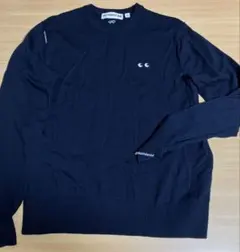 UNIQLO セーター紺　個性的デザイン　M