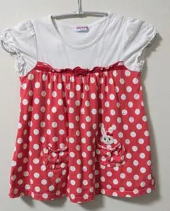 ミキハウス ドット柄チュニック 120cm