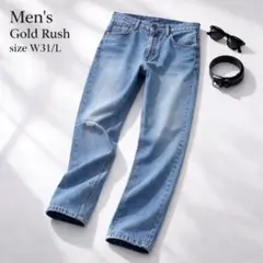 希少 ゴールドラッシュ Gold Rush デニム パンツ W31 L32 濃紺