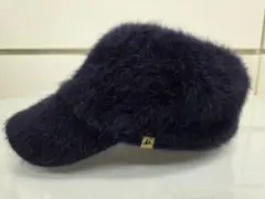 値下げ　Mila Owen　ダークネイビー フアーキャップ