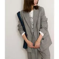 【極美品】ジャーナルスタンダード レリューム Wブレストチェックジャケット 38