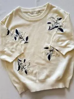 Coco Deal 花柄刺繍 半袖トップス