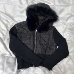 探偵ちゃん LUNA ニットキルティングダウン　dholic