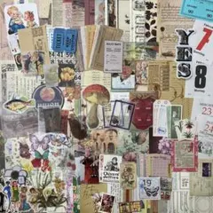 コラージュ素材 150枚 紙もの 紙モノ おすそ分け 1