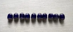 ベネチアンビーズ　ブルーシェブロン
