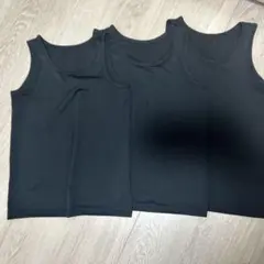 GU ブラック アンダーシャツ 140サイズ 3枚セット