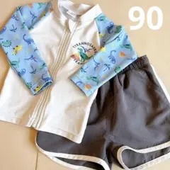 【GWセール】ラッシュガード　水着上下セット　90サイズ