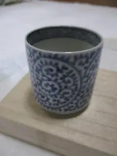 てっさい堂　猪口　古伊万里　染付　シルバー　セット　B (トレイ含まず) てっさい堂 猪口 古伊万里 染付 シルバー セット B (トレイ含まず