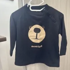 mont-bell クマの顔プリント 長袖カットソー 80