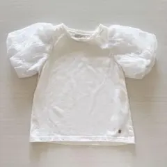 アプレレクール パフスリーブTシャツ ホワイト 110