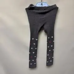 famili ハート柄 グレー レギンス 95cm