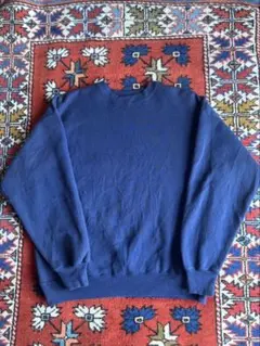 ヘインズ　無地スウェット　ブルー