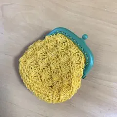 ハンドメイドがま口コインポーチ