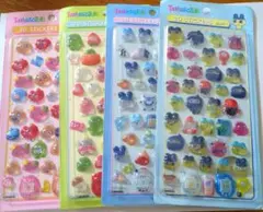 sale！ ②たまごっち　3Dステッカー　4枚　4種　ドロップ　硬いシール