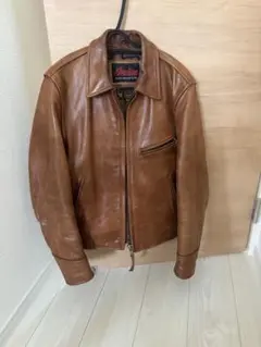 Indian Motorcycle レザーライダースジャケット ブラウンのサムネイル