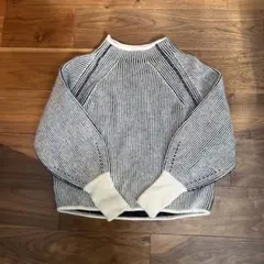 ★美品★シップス　5Gウールカシミヤプルオーバー　畦編み　洗える