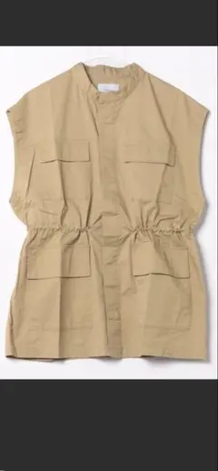 DISCOAT スタンドネックミリタリーベスト