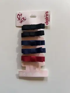 リボンヘアピン5個セット