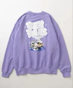 BEN DAVIS 薄紫 スウェット トレーナー バックプリント M