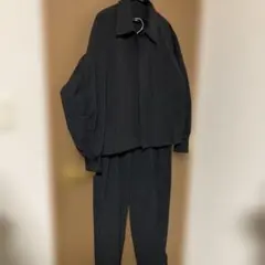 ファミリーマート ジップアップジャケット　ジョガーパンツ2点セット　ブラック M