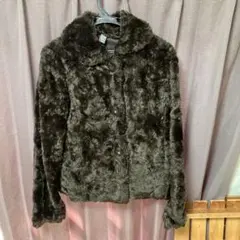 ZARAザラ　ダークブラウン ファーコートサイズ160