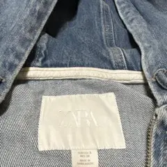 ZARA デニム ジップアップ パーカー Sサイズのサムネイル