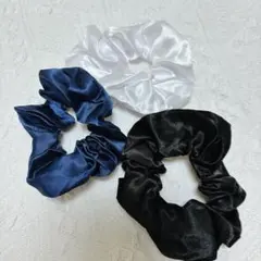 シュシュ ヘアゴム シルクヘアゴム3点セット