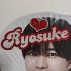 Ryosuke うちわ　デコうちわ　デコパーツ　ハート