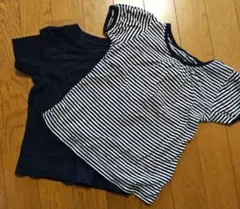 子供服　半袖　ボーダー　黒　2枚セットのサムネイル