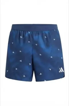 【新品】adidas ランニングショーツ 総柄 XL ジップポケット付