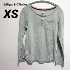Gilligan & O'Malley 薄いエメラルドグリーン長袖Tシャツ