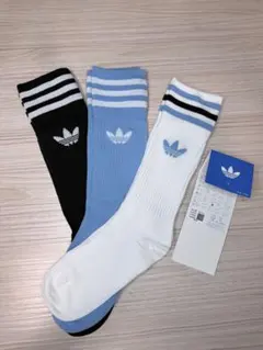 アディダス ストライプソックス 3足セット22-24cm