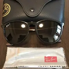 レイバン正規品、エリカのブラック超美品です。ケース・クロス付き
