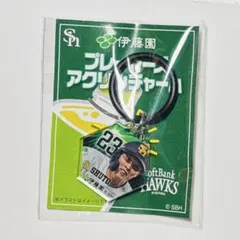 【匿名配送】福岡ソフトバンクホークス周東佑京プレーヤーズアクリルチャームセブン
