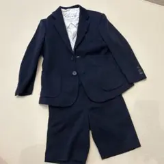 ネイビー スーツセット (ジャケット&ショートパンツ)