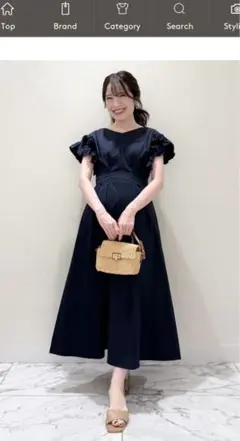 Maglie L 新品タグ付き♡今期完売 フリル袖ワンピース組曲UNTITLED