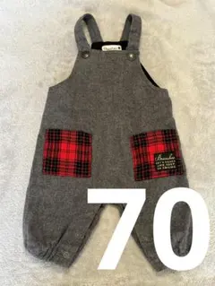 ブランシェス　グレー　オーバーオール