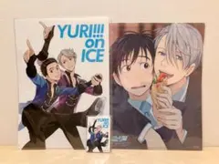 ユーリ!!! on ICE クリアファイル 缶バッジ 3点セット