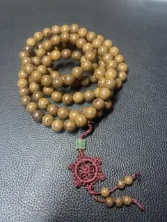 木製数珠 茶色 丸型ビーズ