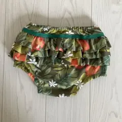 トロピカルフラワー柄フリルキッズフリルパンツ
