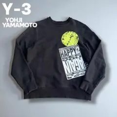 Y-3 ワイスリー グラフィックプリントスウェット ヨウジヤマモト ブラック