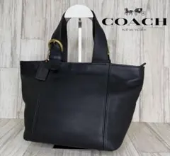 Excellent Condition COACH Leather Tote Bag Black