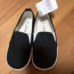 KEN & WINNIE キッズスニーカー スリッポン ブラック 18.0cm