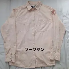 ワークマン　wmb ピンク 長袖シャツ Mのサムネイル