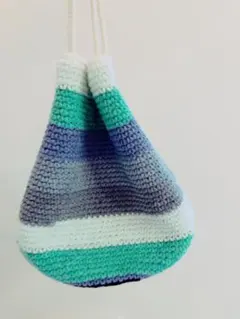 グラデーション巾着バッグ