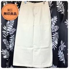 断捨離中✨MUJI 無印良品 Iラインスカート アイボリー Mサイズのサムネイル