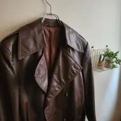 レザー ロングコート